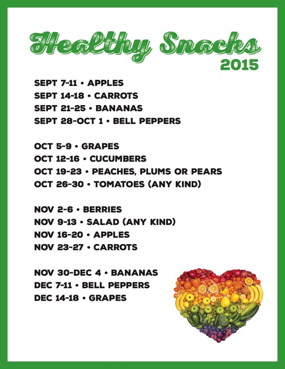Healthy Snacks 2015 